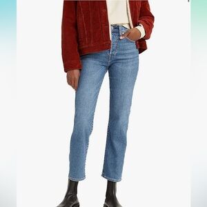 Levi’s Wedgie Straight Leg Denim (runs a little large)